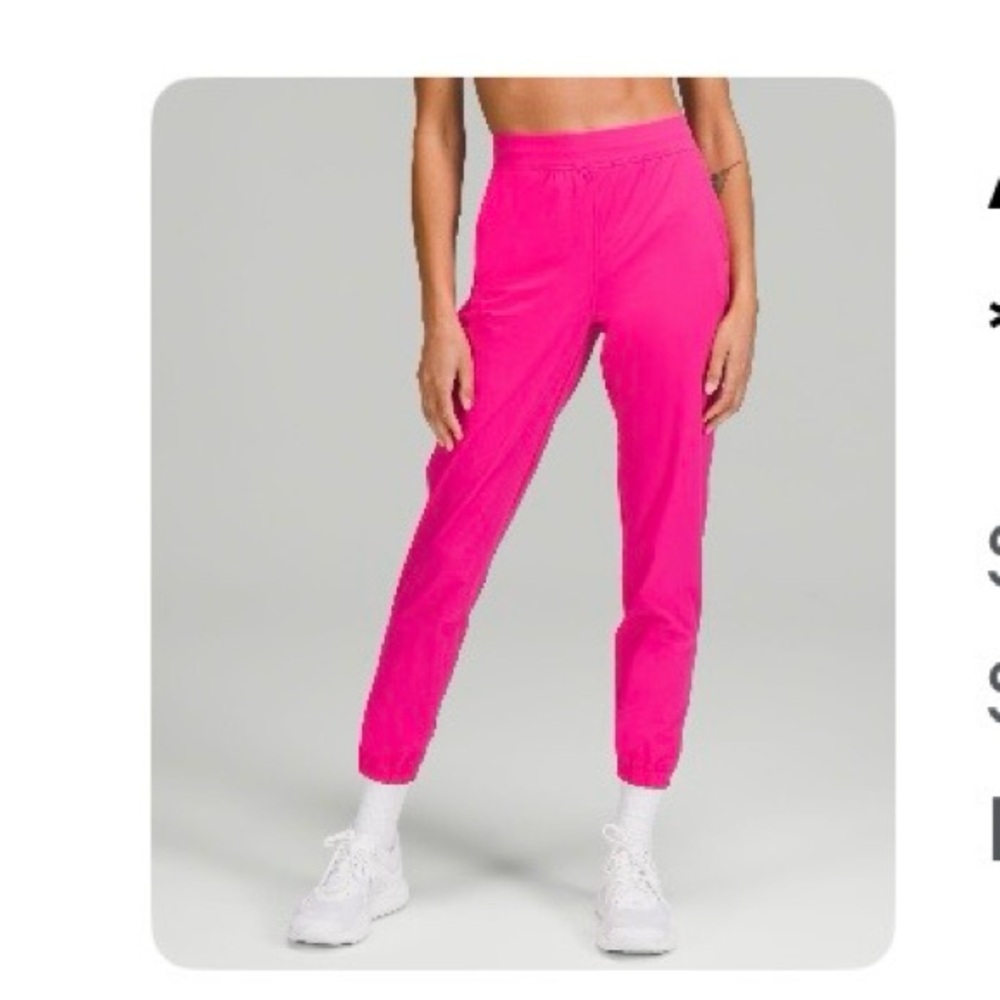 lululemon athletica Bright Pink adapted state joggers